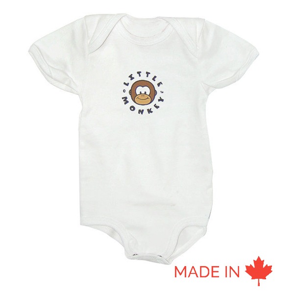 Baby Short Sleeves Shirt One Piece (Bodysuit) - Custom made in Canada by Tex-Fab - 44-5163