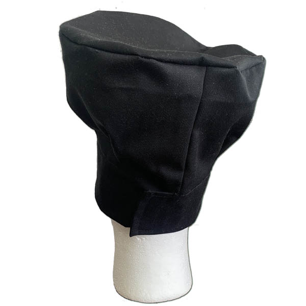 Custom Black CHEF HAT - made in Canada by Tex-Fab