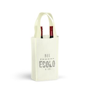 Bag for 2 wine bottles- Canvas -  7''x13''x6''