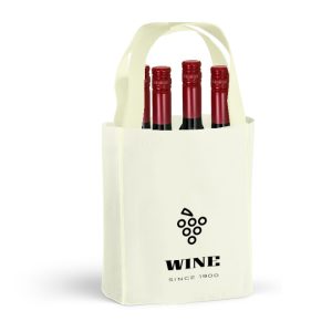 Bag for 4 wine bottles - Canvas